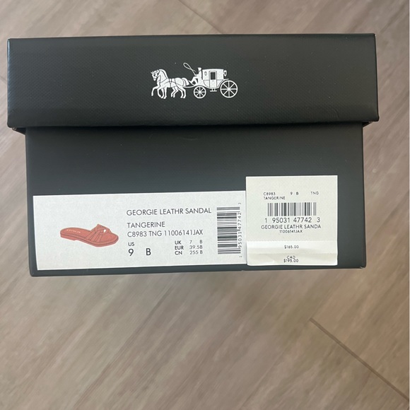 Coach Georgie Leather Sandal - Picture 1 of 3